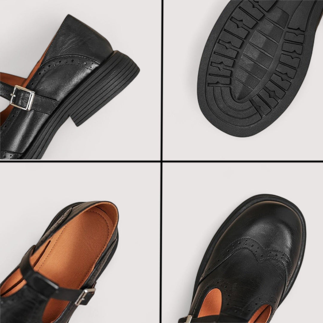 Émeline | Chaussures Mary Jane à détails brogue