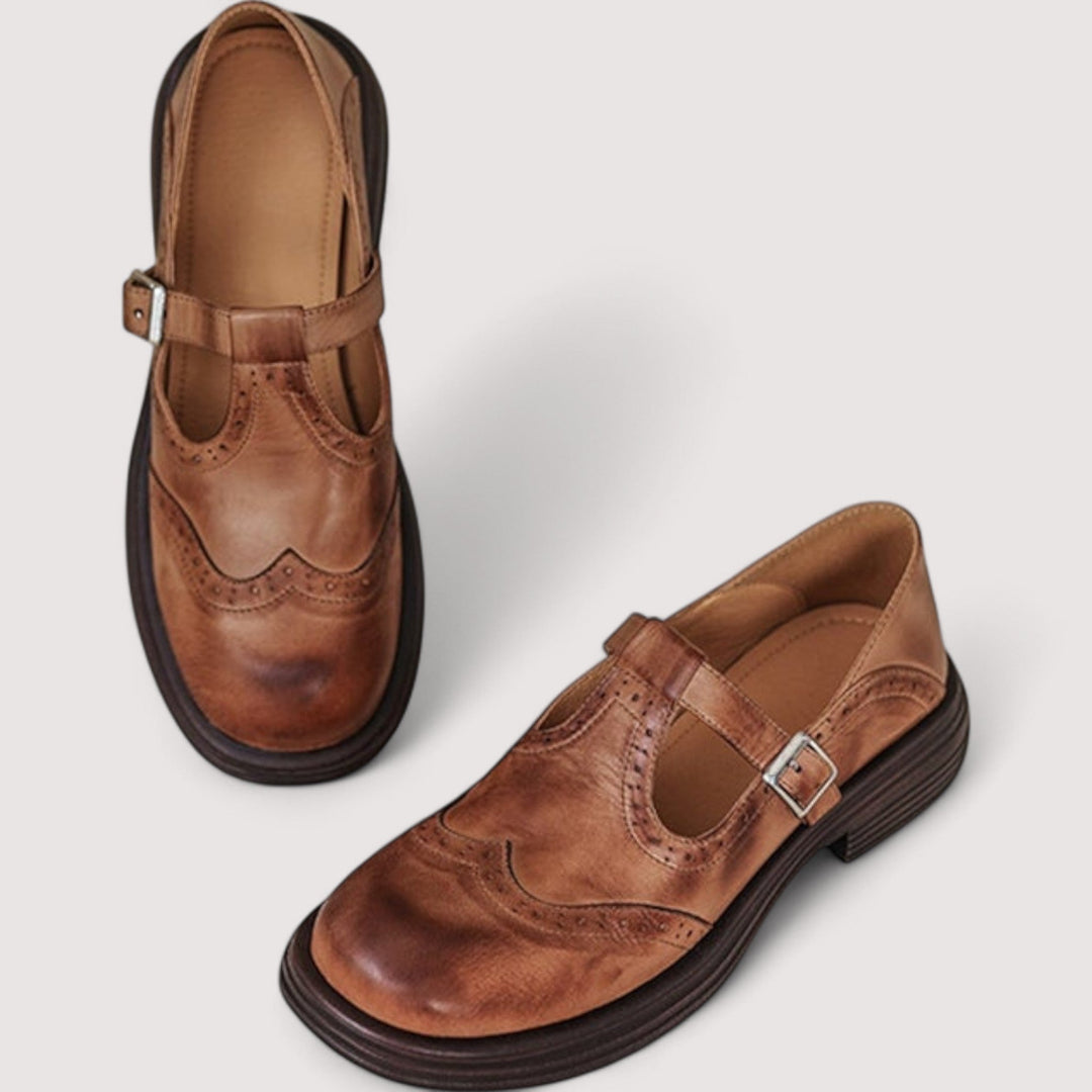 Émeline | Chaussures Mary Jane à détails brogue