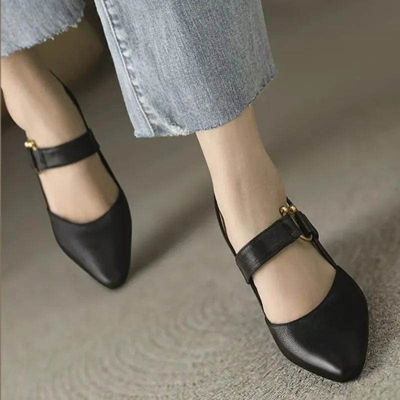 Odile | Gold-Tone Ring Slingback Pumps