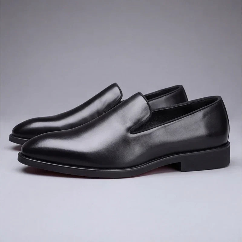 Lucien | Mocassins à enfiler à semelle rouge