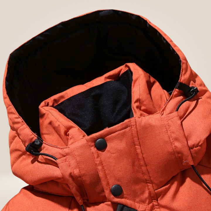 Parka à capuche pour homme, à fermetures éclair multiples