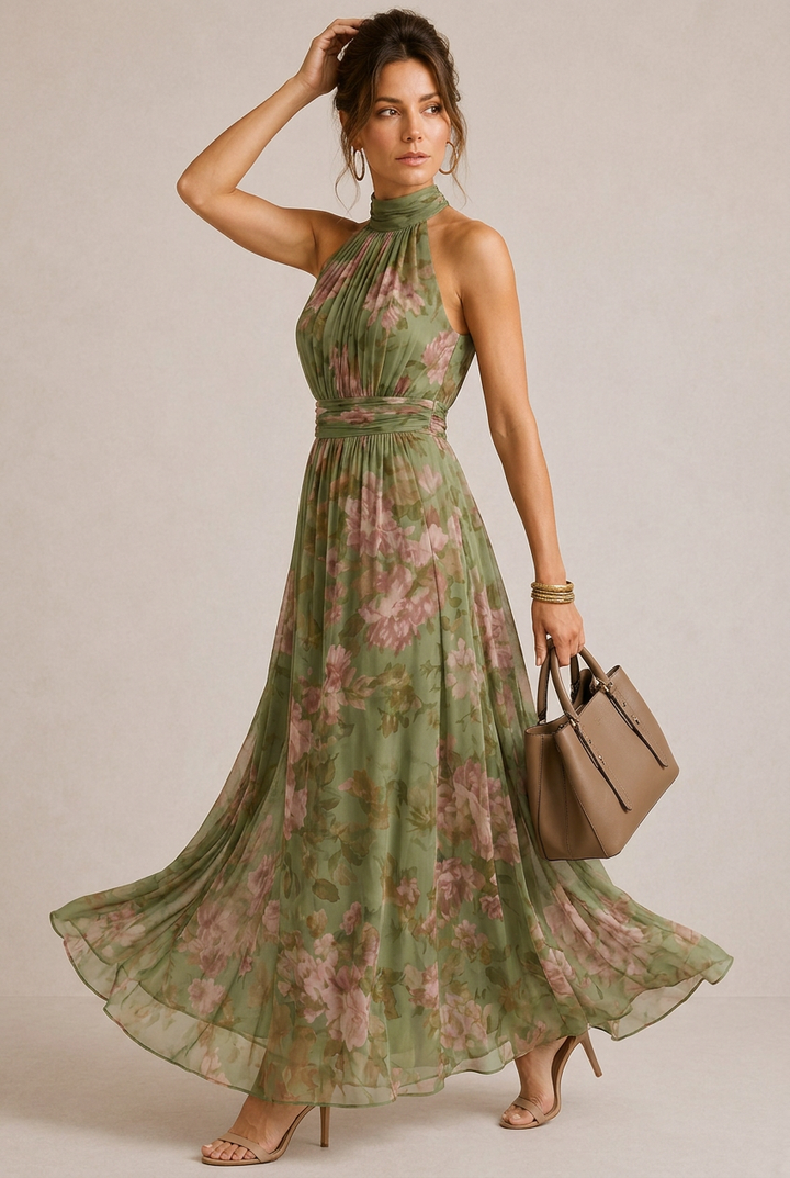 Mirely | Abito midi con scollo all&