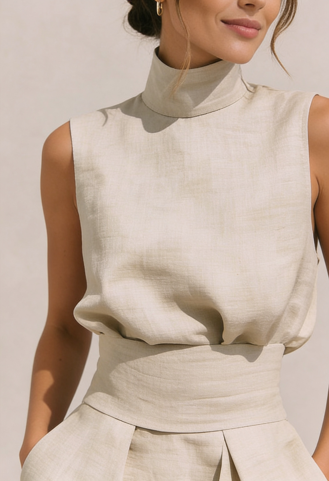 Zirella | Conjunto minimalista con pantalones anchos
