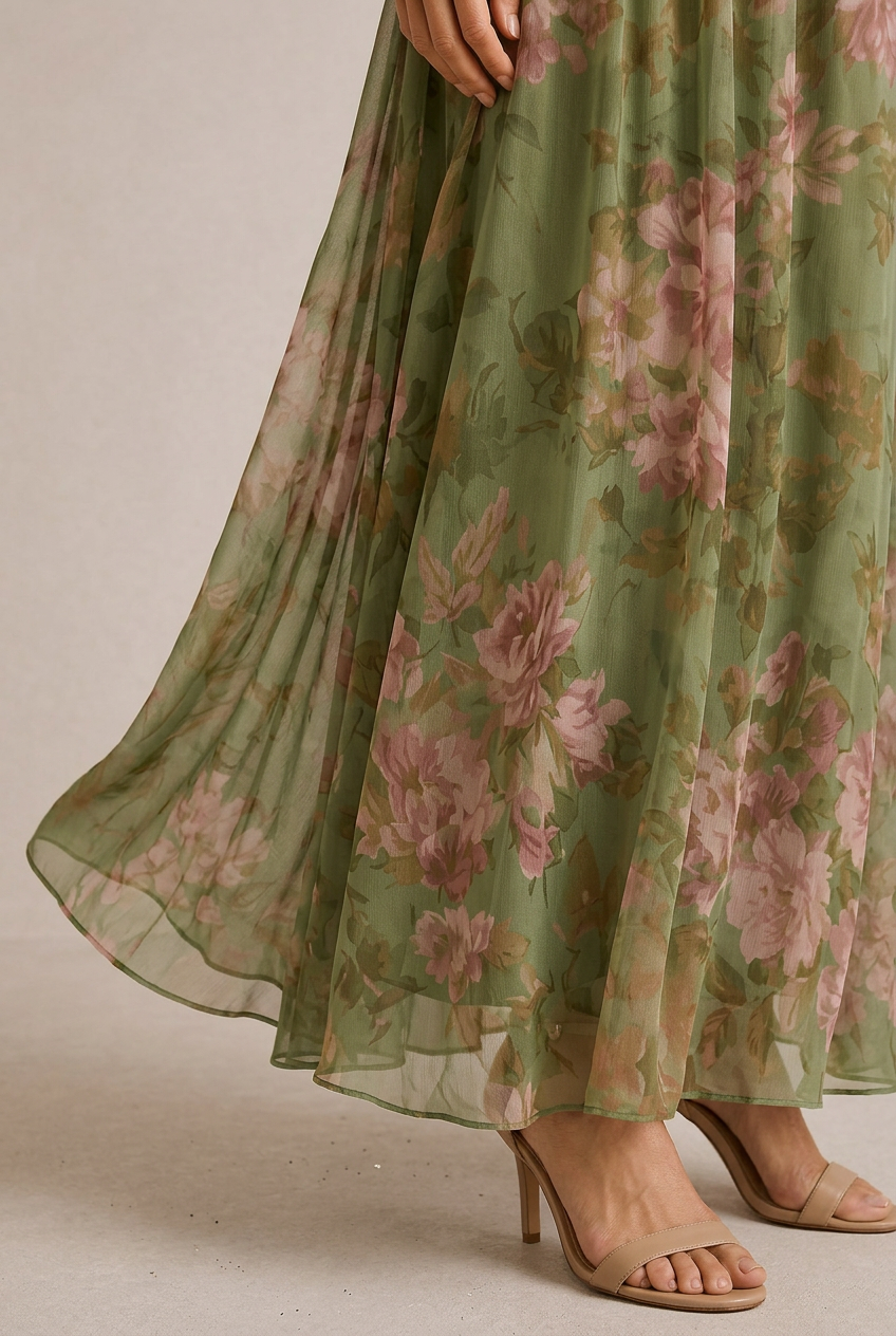 Mirely | Abito midi con scollo all&