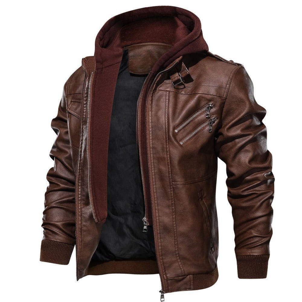 Biker Jacket with Zip and Integrated Hood | Ideal for daily use and leisure