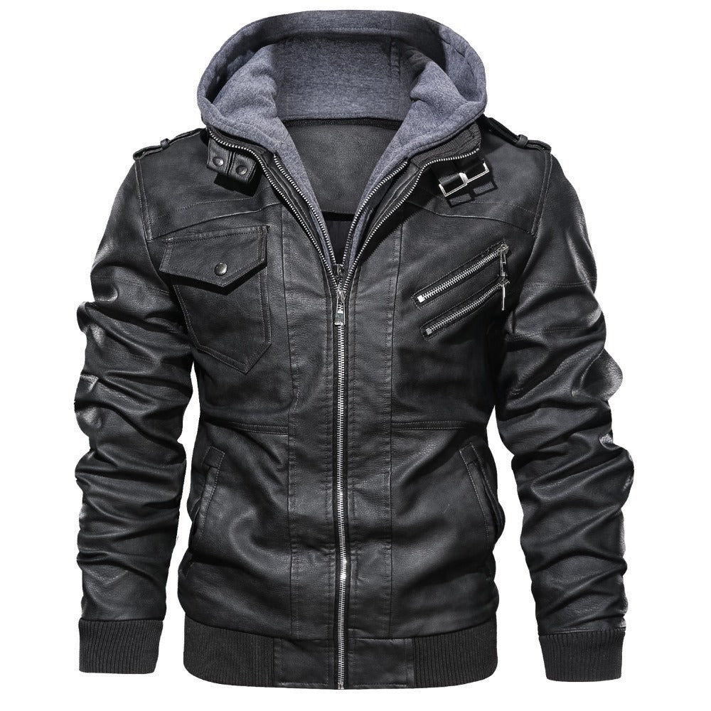 Biker Jacket with Zip and Integrated Hood | Ideal for daily use and leisure