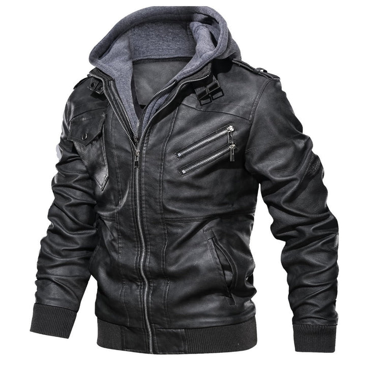 Biker Jacket with Zip and Integrated Hood | Ideal for daily use and leisure
