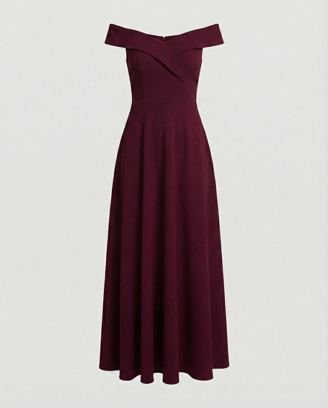 Off-Shoulder Maxi Evening Dress