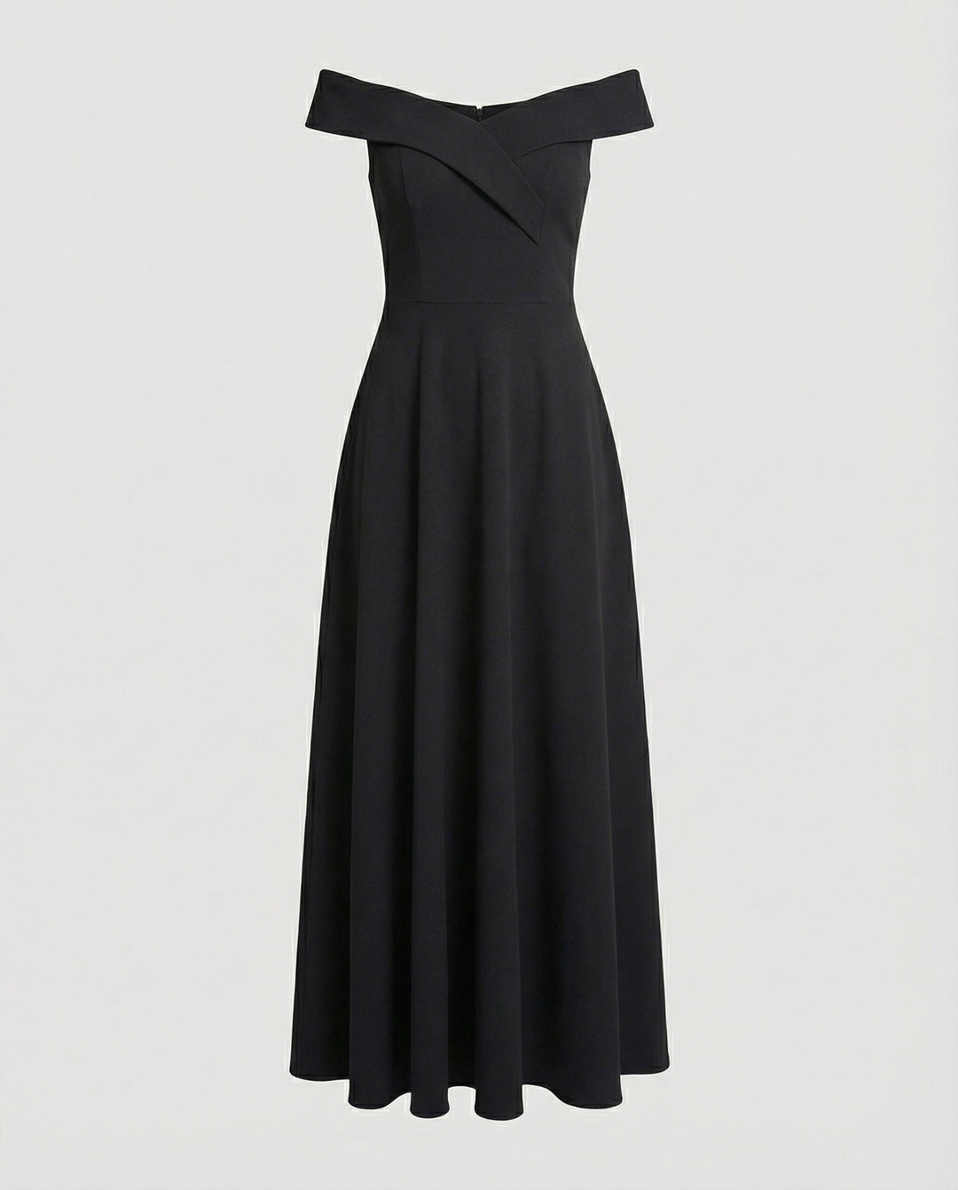 Off-Shoulder Maxi Evening Dress