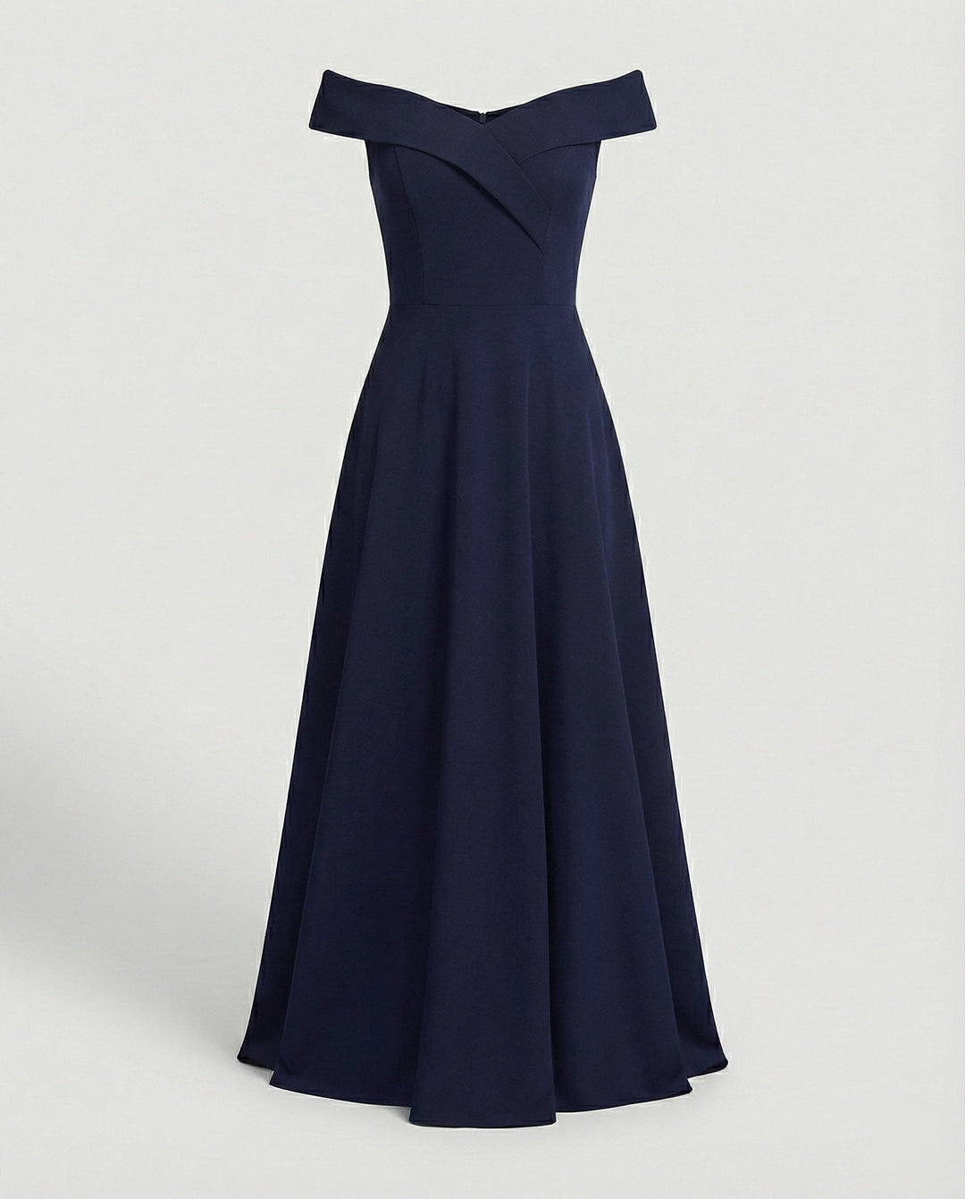 Off-Shoulder Maxi Evening Dress