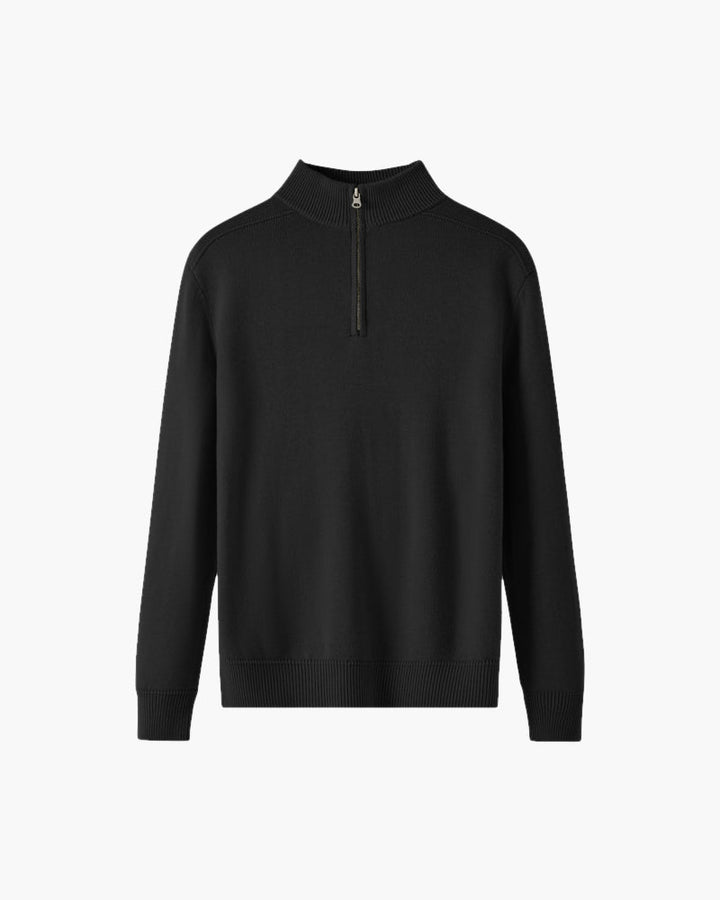 Merino Wool Sweater with Zip | Comfort and Elegance