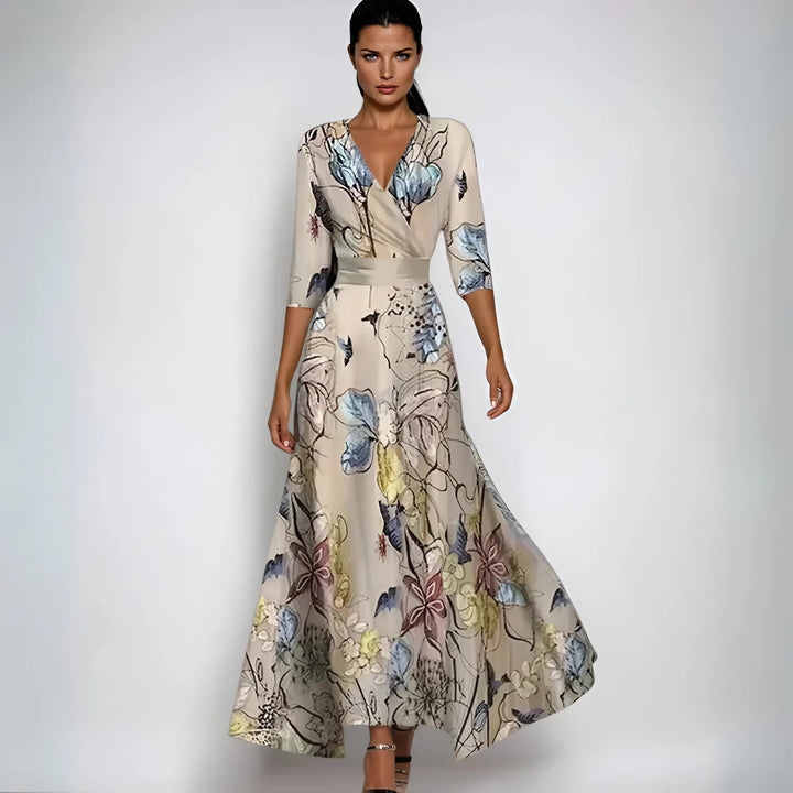 Emilia | Elegant Floral Maxi Dress