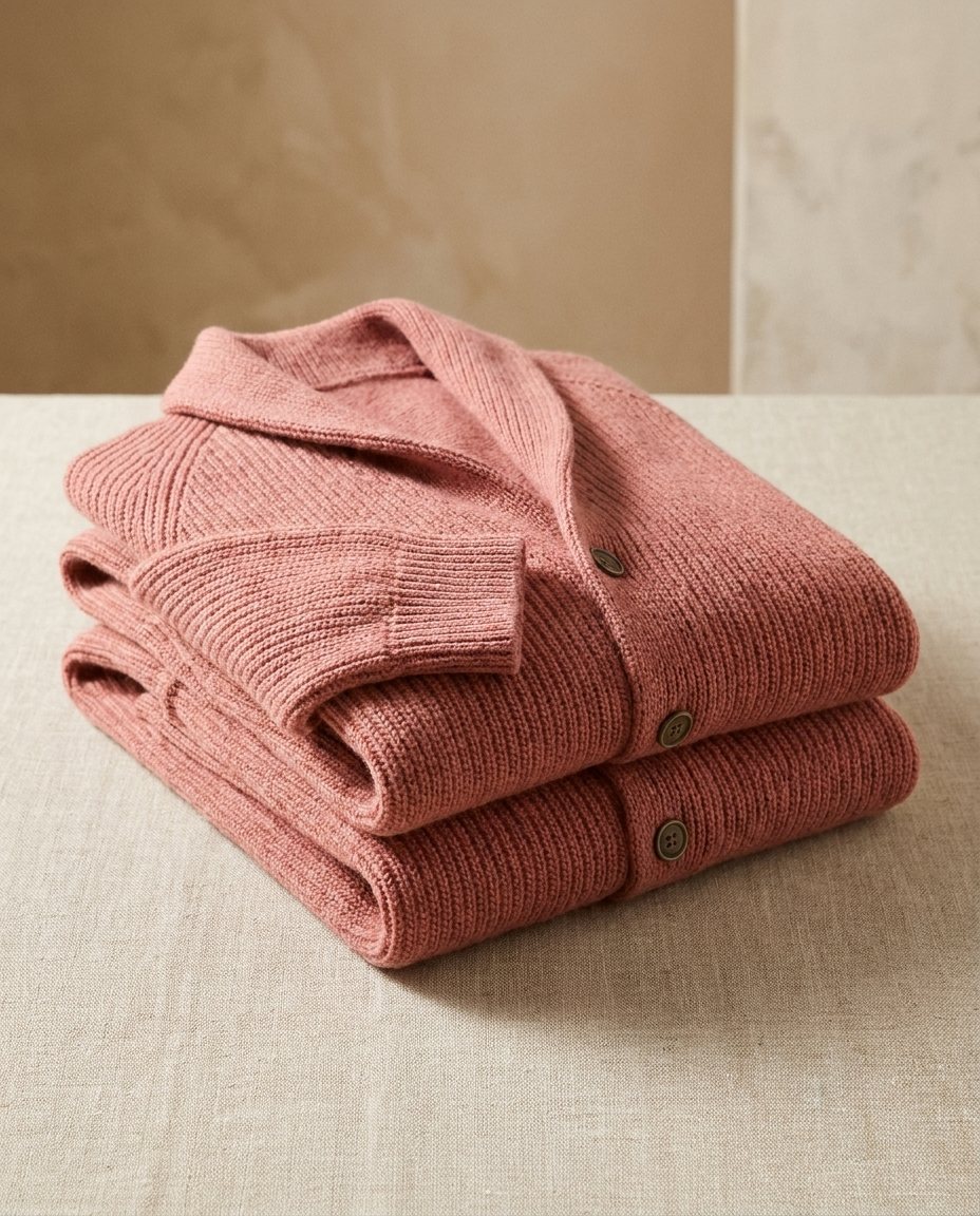 Gilet homme en maille à col châle