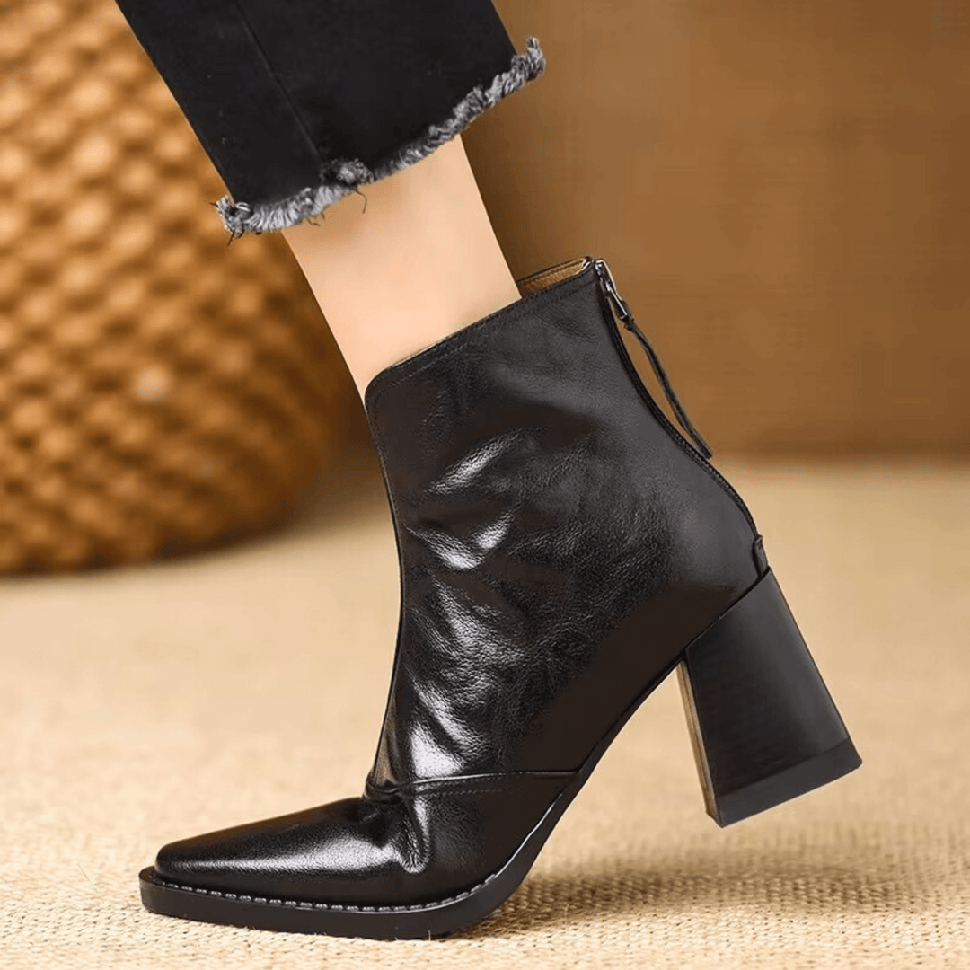 Agnese | Botines de punta cuadrada y tacón ancho
