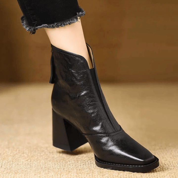 Agnese | Botines de punta cuadrada y tacón ancho